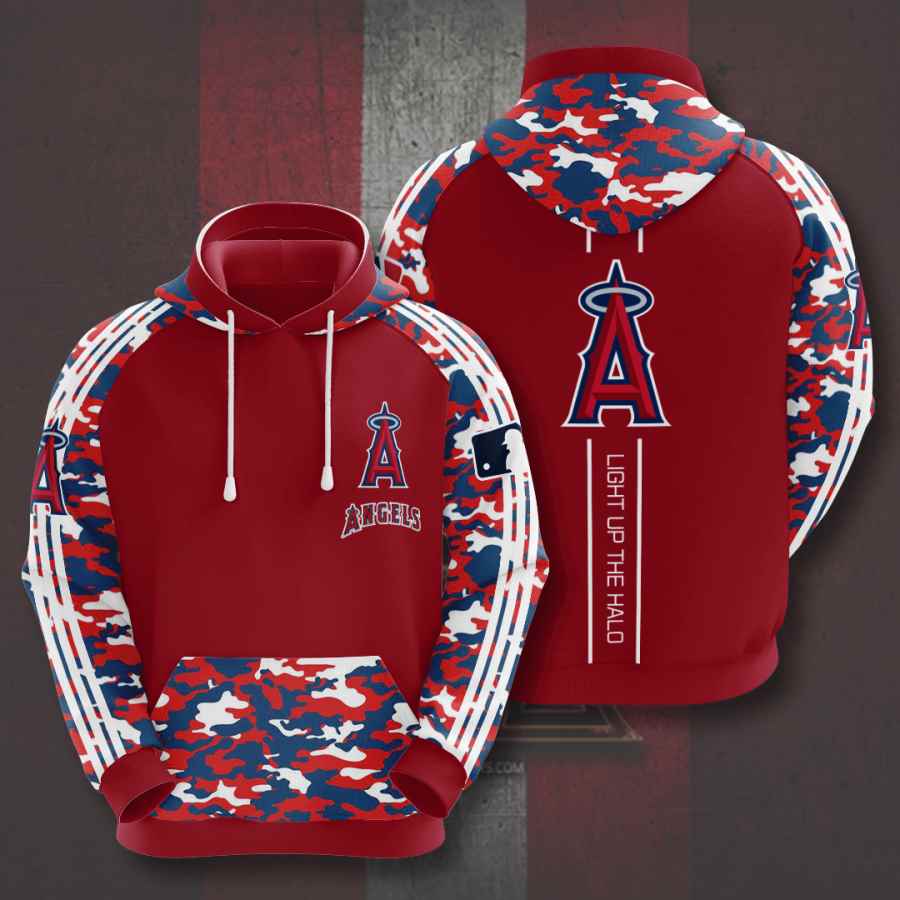 Sports Baseball Mlb Los Angeles Angels Usa Hoodie 3D