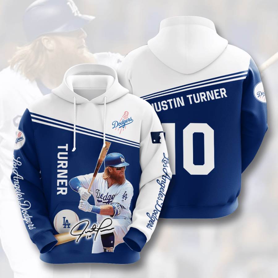 Sports Baseball Mlb Los Angeles Dodgers Justin Turner Usa Hoodie 3D