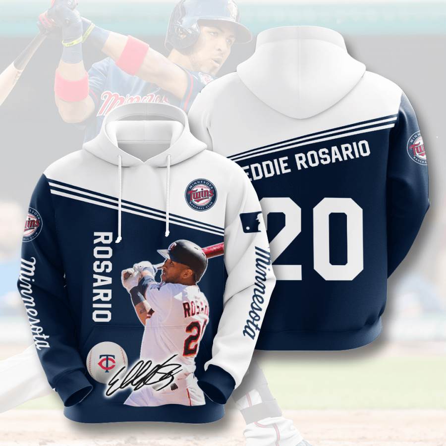 Sports Baseball Mlb Minnesota Twins Eddie Rosario Usa Hoodie 3D