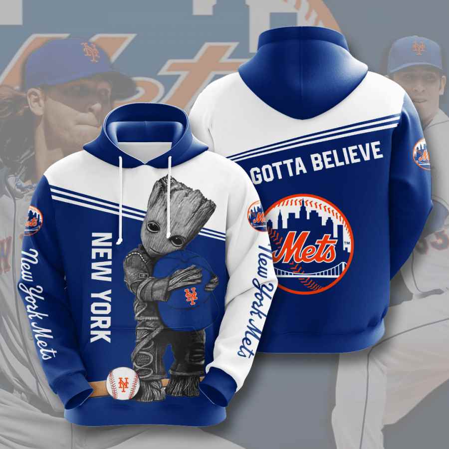 Sports Baseball Mlb New York Mets Usa Hoodie 3D