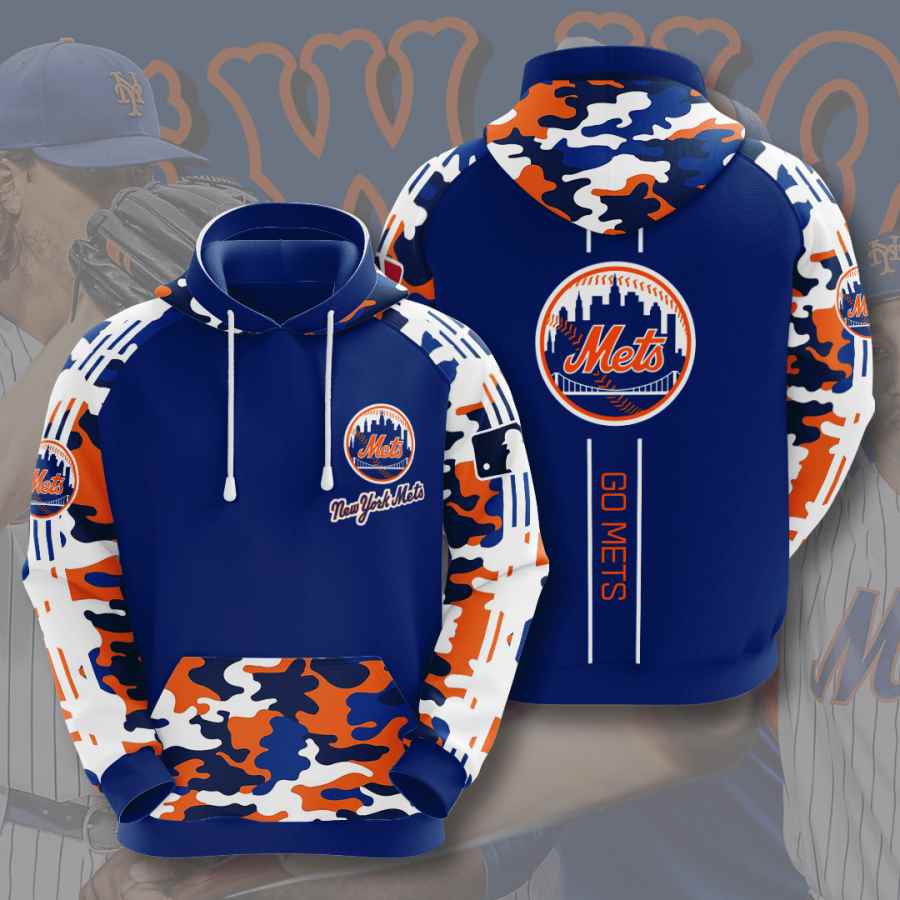 Sports Baseball Mlb New York Mets Usa Hoodie 3D