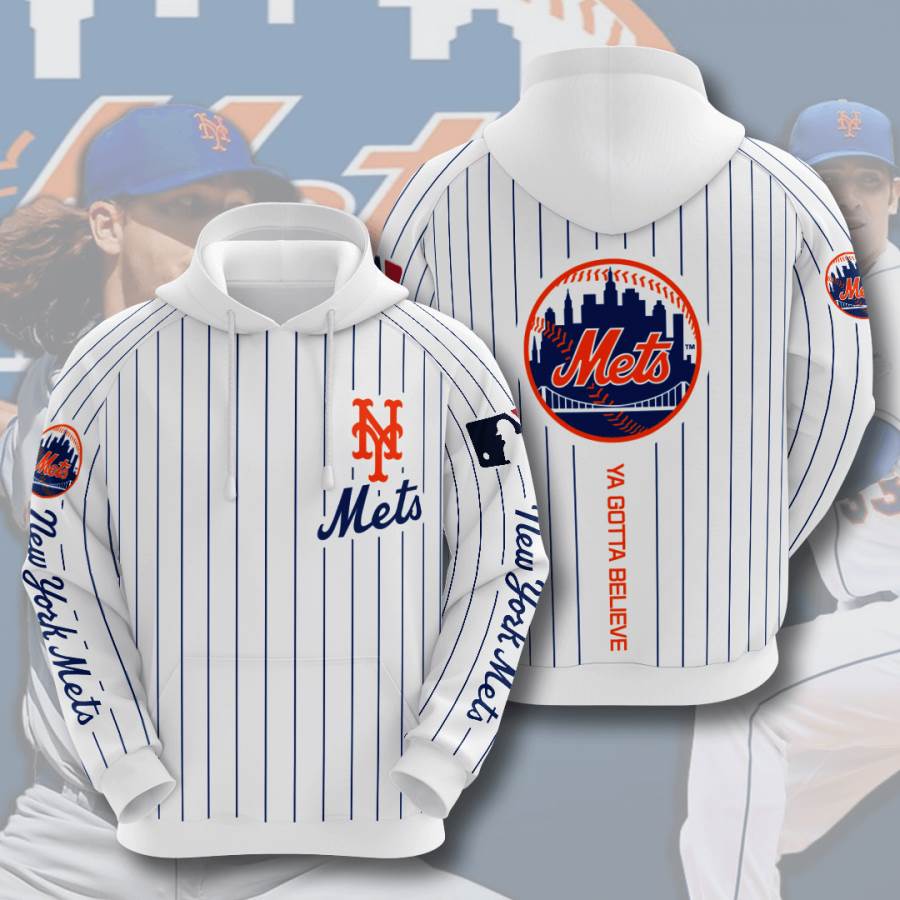 Sports Baseball Mlb New York Mets Usa Hoodie 3D