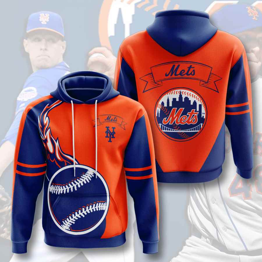 Sports Baseball Mlb New York Mets Usa Hoodie 3D
