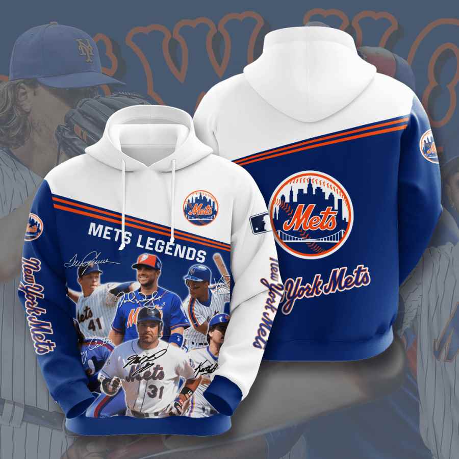 Sports Baseball Mlb New York Mets Usa Hoodie 3D