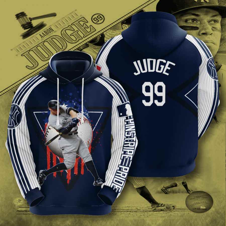 Sports Baseball Mlb New York Yankees Aaron Judge Usa Hoodie 3D