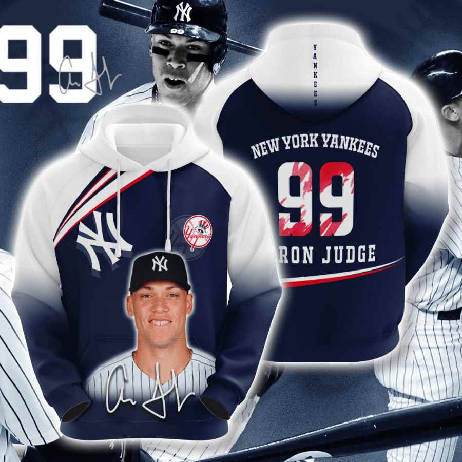 Sports Baseball Mlb New York Yankees Aaron Judge Usa Hoodie 3D