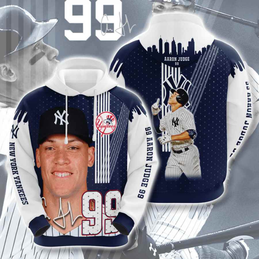 Sports Baseball Mlb New York Yankees Aaron Judge Usa Hoodie 3D