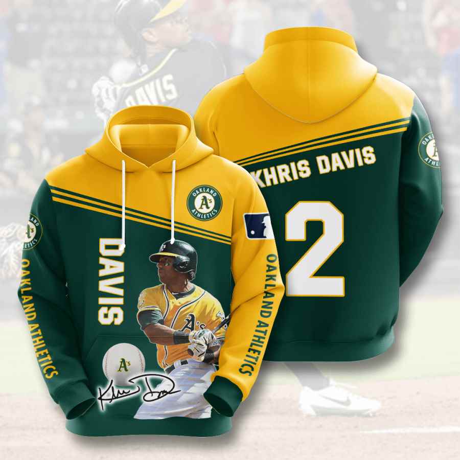 Sports Baseball Mlb Oakland Athletics Khris Davis Usa Hoodie 3D