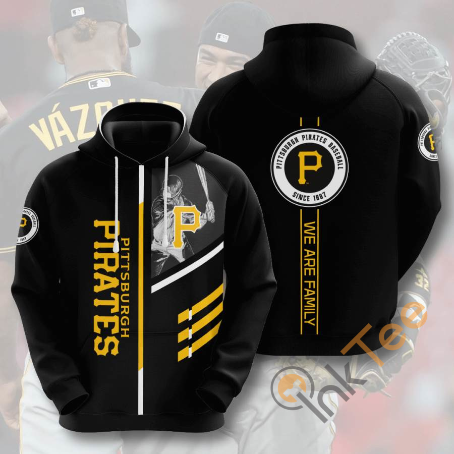 Sports Baseball Mlb Pittsburgh Pirates Usa Hoodie 3D