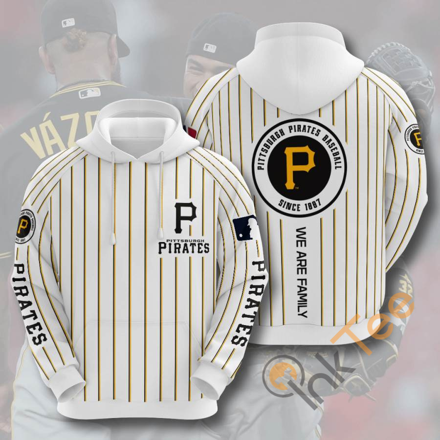 Sports Baseball Mlb Pittsburgh Pirates Usa Hoodie 3D
