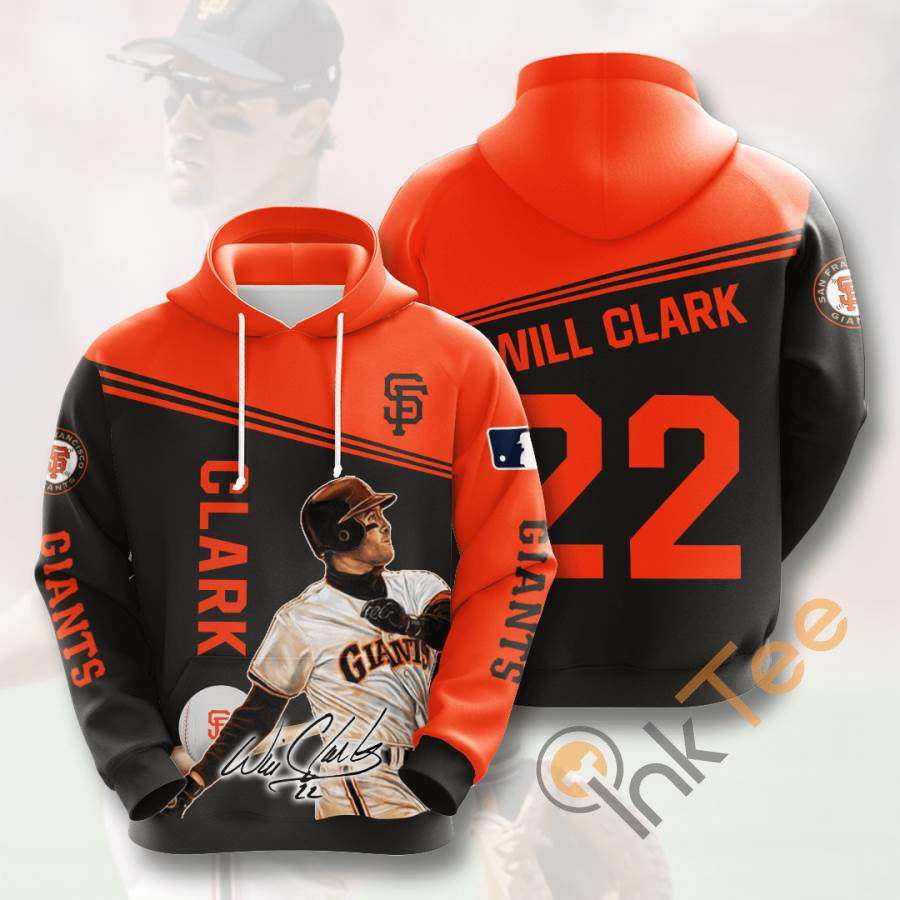 Sports Baseball Mlb San Francisco Giants Will Clark Usa Hoodie 3D