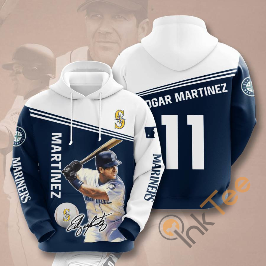 Sports Baseball Mlb Seattle Mariners Edgar Martu00ednez Usa Hoodie 3D