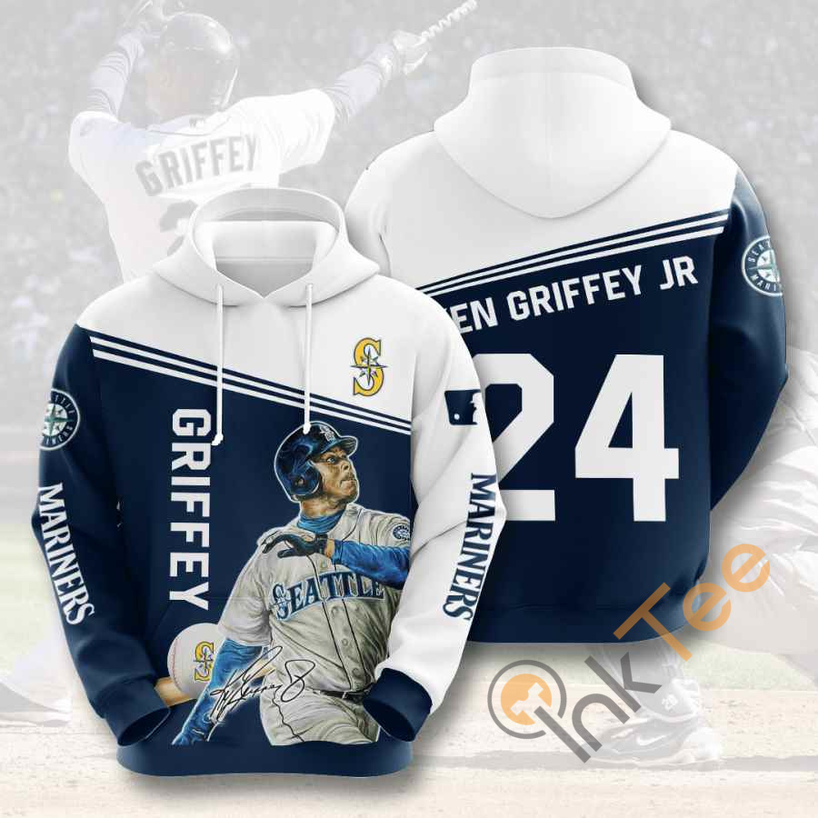 Sports Baseball Mlb Seattle Mariners Ken Griffey Jr. Usa Hoodie 3D