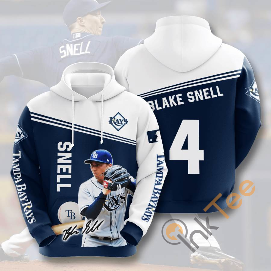 Sports Baseball Mlb Tampa Bay Rays Blake Snell Usa Hoodie 3D