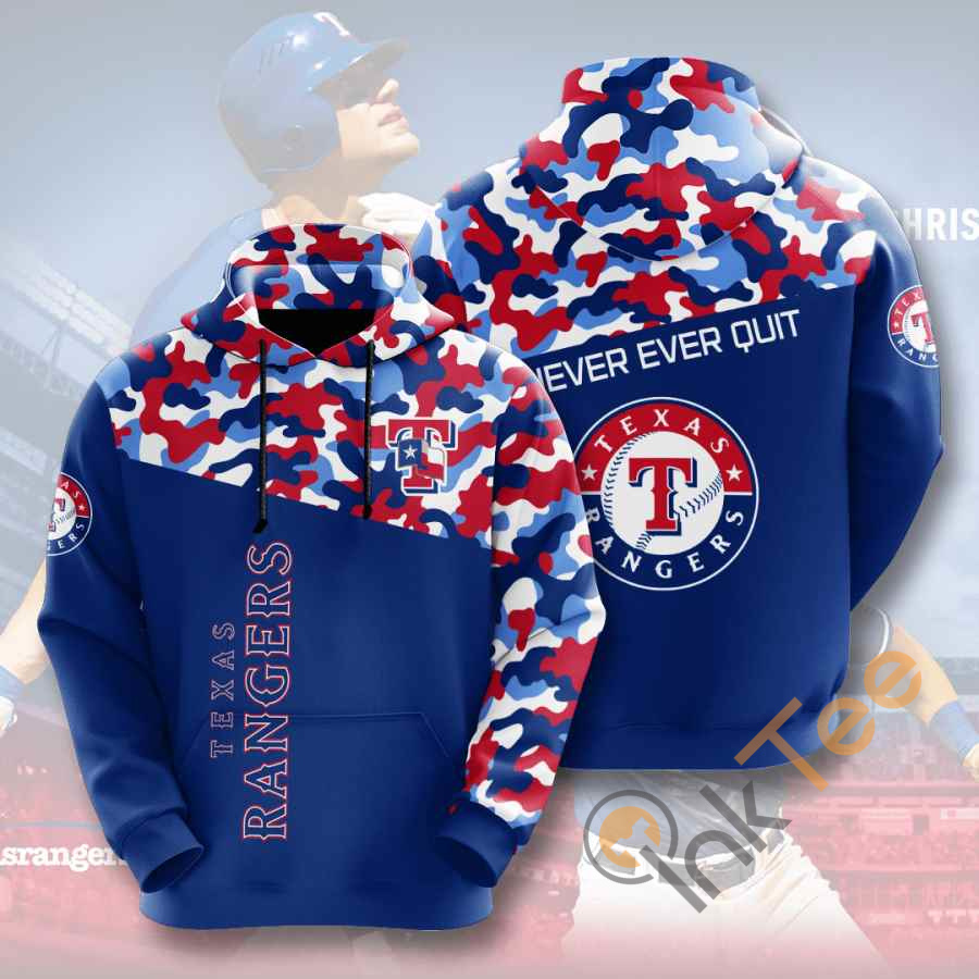 Sports Baseball Mlb Texas Rangers Usa Hoodie 3D
