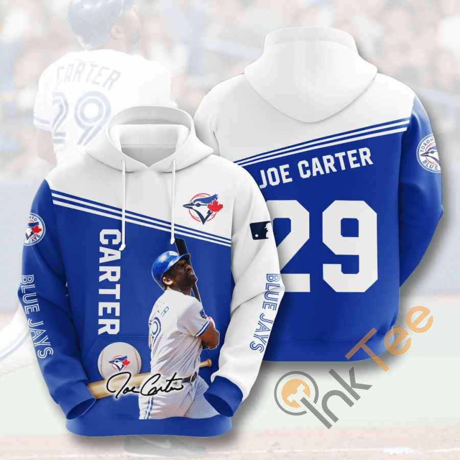 Sports Baseball Mlb Toronto Blue Jays Joe Carter Usa Hoodie 3D