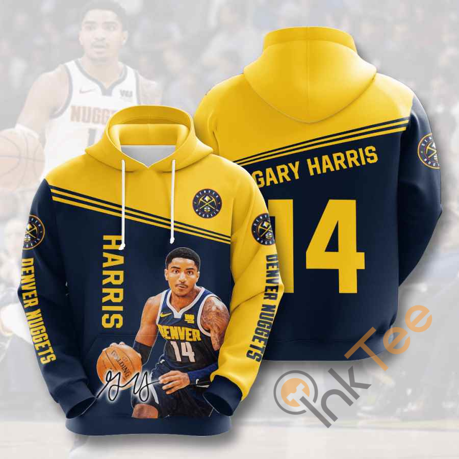 Sports Basketball Nba Denver Nuggets Gary Harris Usa Hoodie 3D