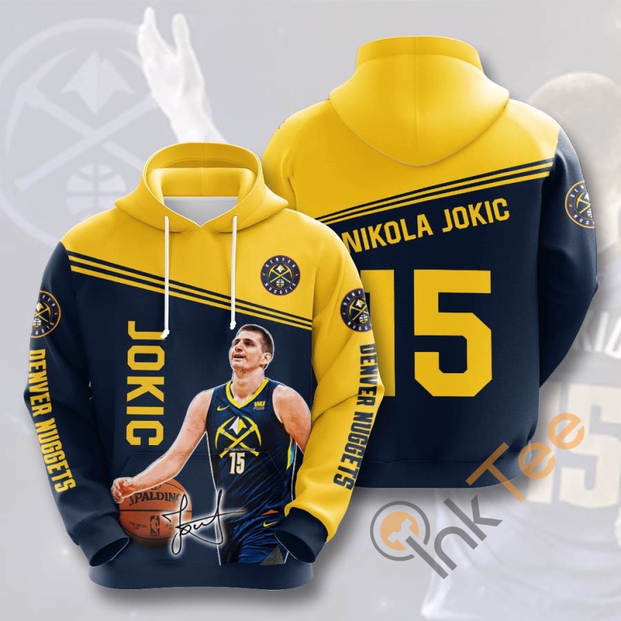 Sports Basketball Nba Denver Nuggets Nikola Jokiu0107 Usa Hoodie 3D