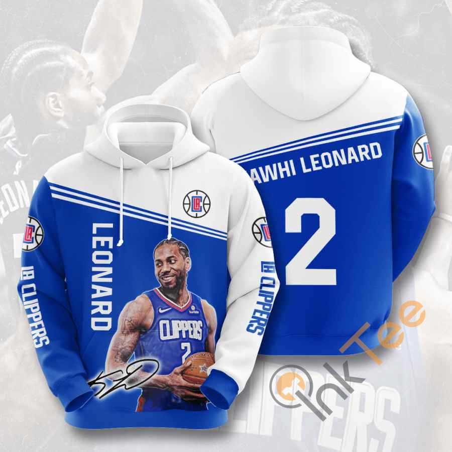 Sports Basketball Nba Los Angeles Clippers Kawhi Leonard Usa Hoodie 3D