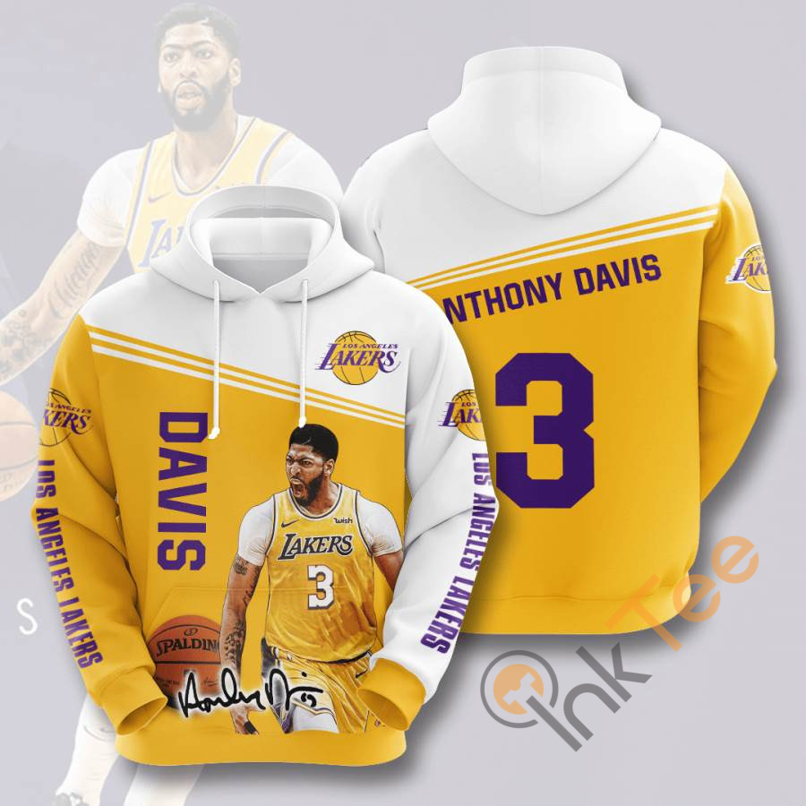 Sports Basketball Nba Los Angeles Lakers Anthony Davis Usa Hoodie 3D