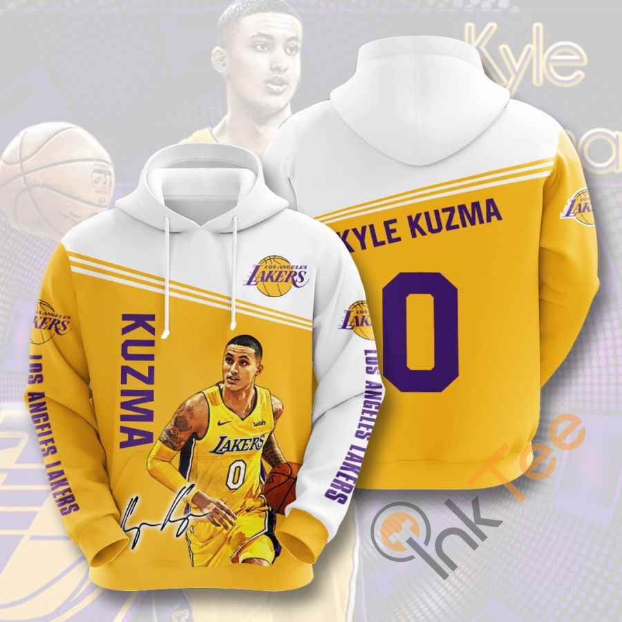 Sports Basketball Nba Los Angeles Lakers Kyle Kuzma Usa Hoodie 3D