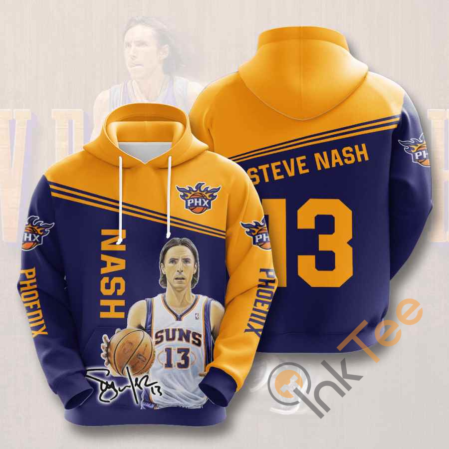 Sports Basketball Nba Phoenix Suns Steve Nash Usa Hoodie 3D