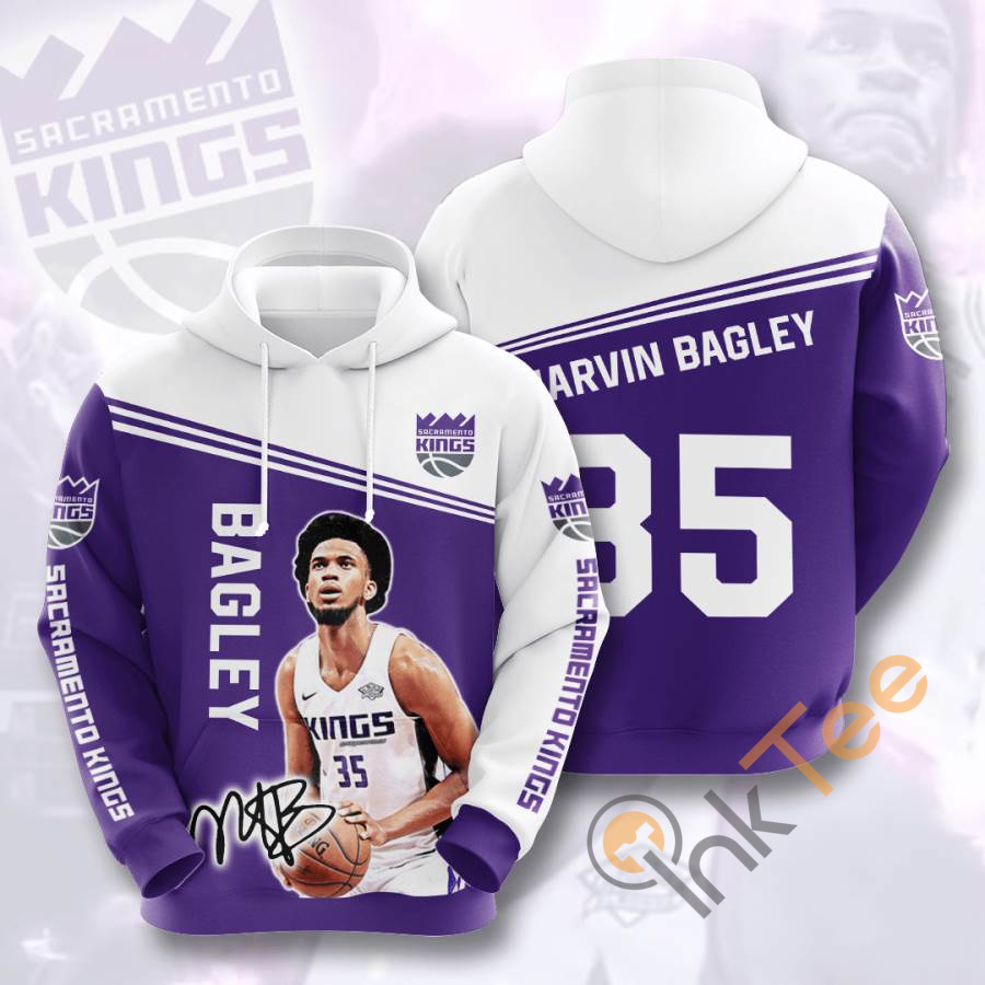 Sports Basketball Nba Sacramento Kings Marvin Bagley Iii Usa Hoodie 3D