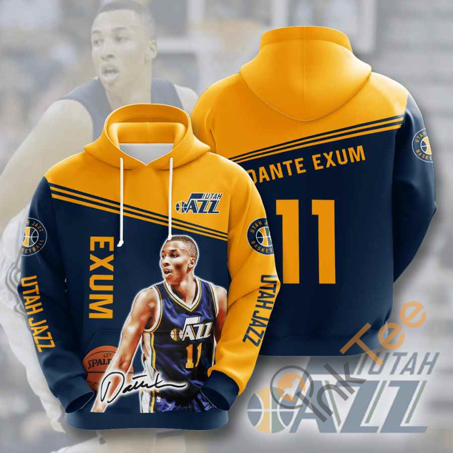 Sports Basketball Nba Utah Jazz Dante Exum Usa Hoodie 3D