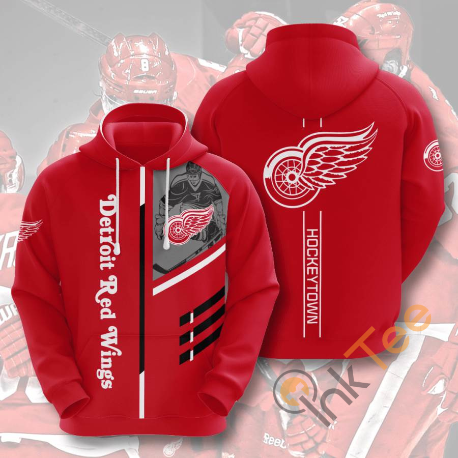 Sports Hockey Nhl Detroit Red Wings Usa Hoodie 3D