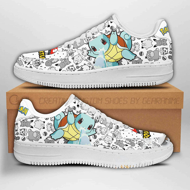 Squirtle Pokemon Nike Air Force Shoes