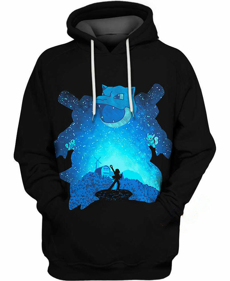 Squirtle Wartortle Blastoise Hoodie 3D