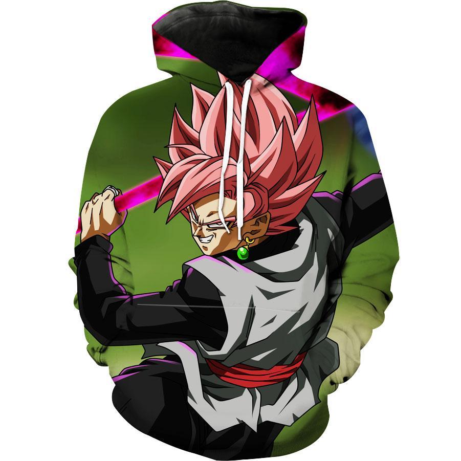 Ssj Rose Goku Black Scythe Dragon Ball Hoodie 3D
