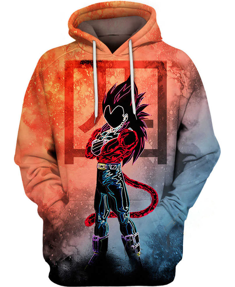 Ssj4 Vegeta Hoodie 3D