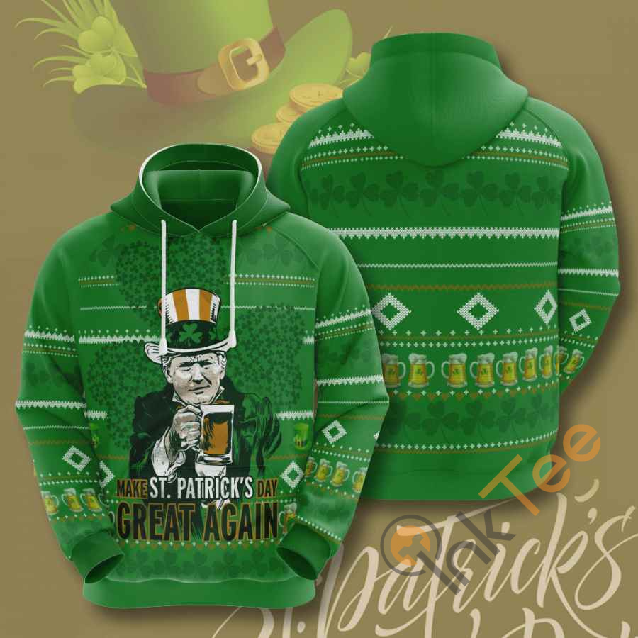 St. Patrick’s Day Usa Hoodie 3D