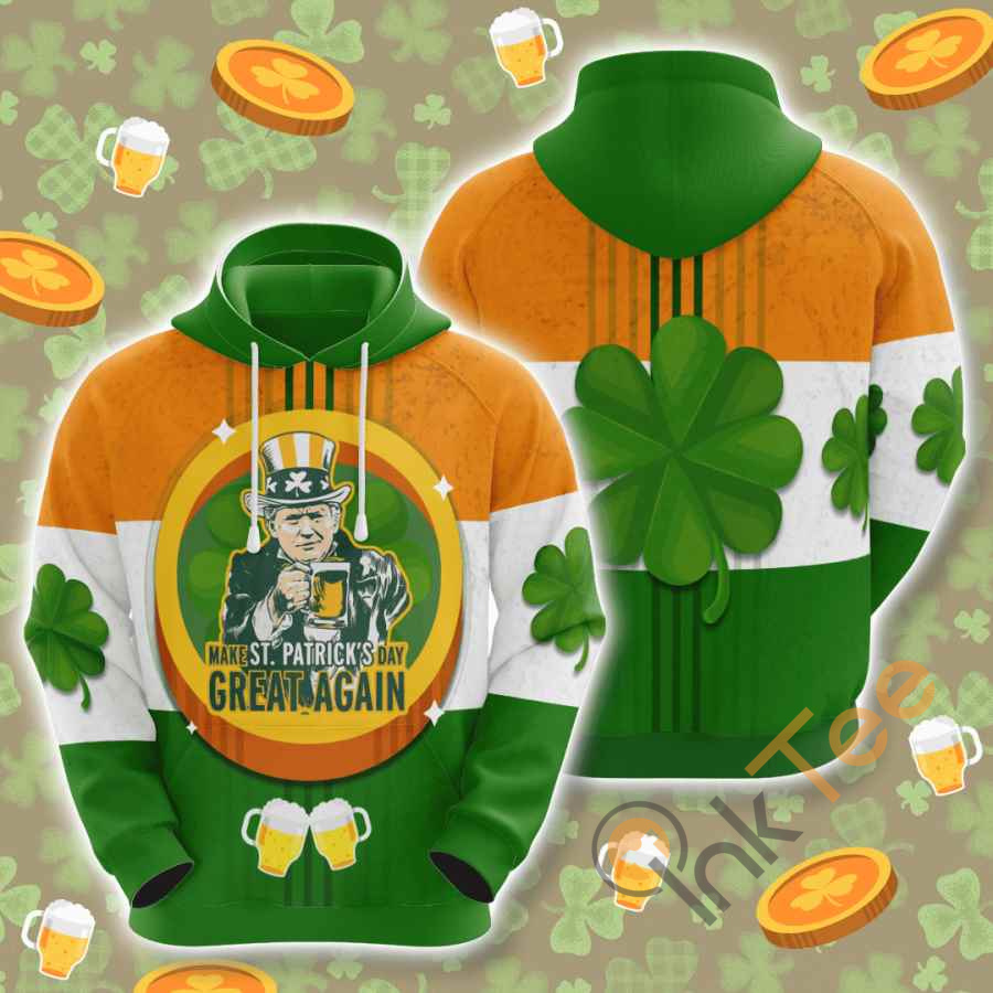 St. Patrick’s Day Usa Hoodie 3D