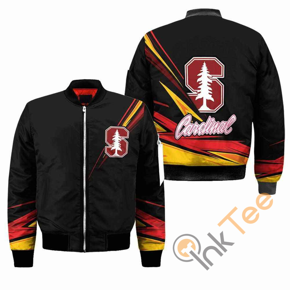 Stanford Cardinal NCAA Black Apparel Best Christmas Gift For Fans Bomber Jacket