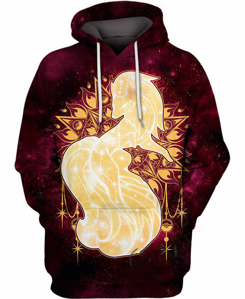 Starry Kitsune Hoodie 3D