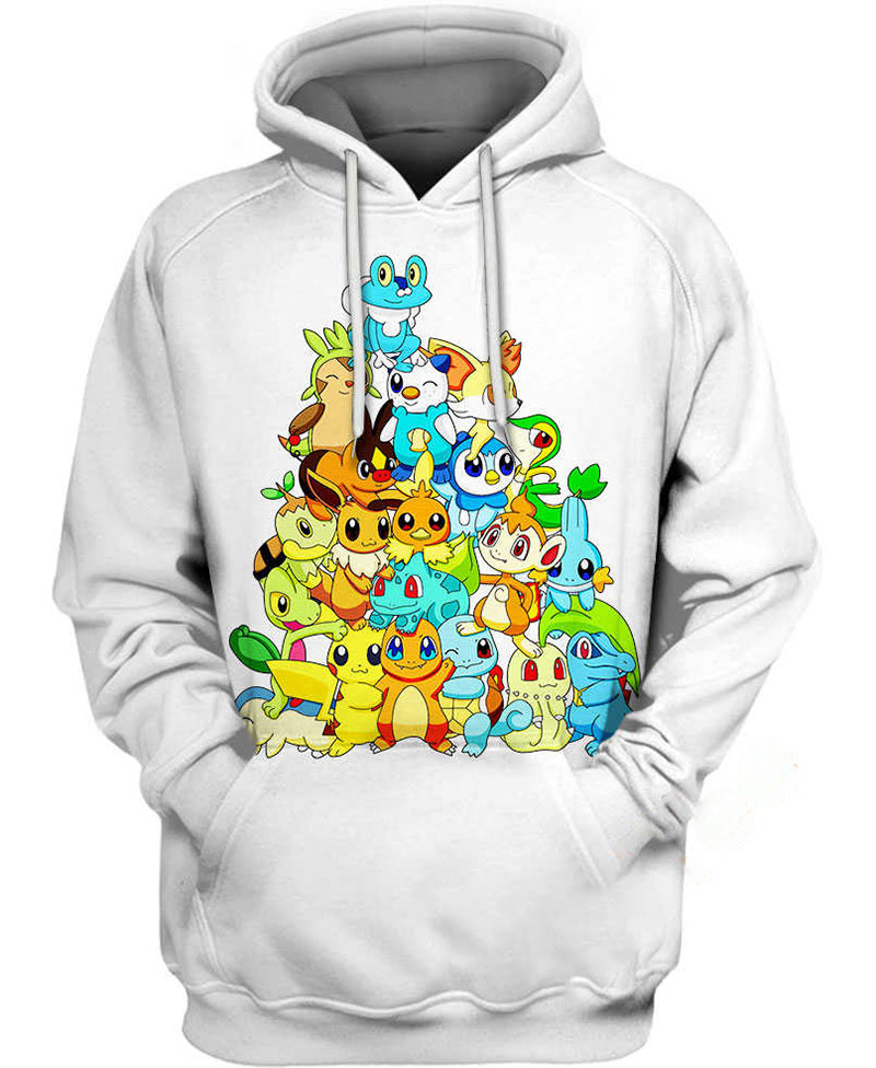 Starter Pile Pokemon Hoodie 3D