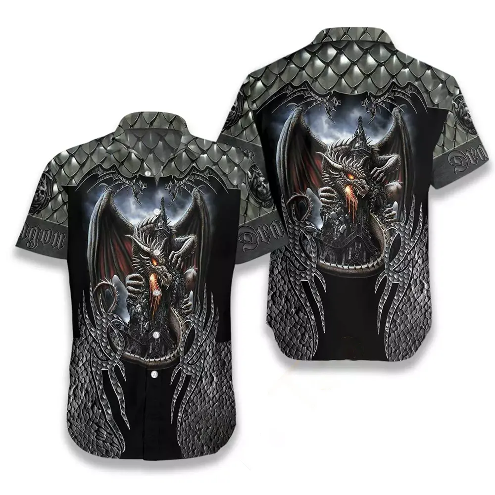 Steel Dragon Armor Hawaiian shirts