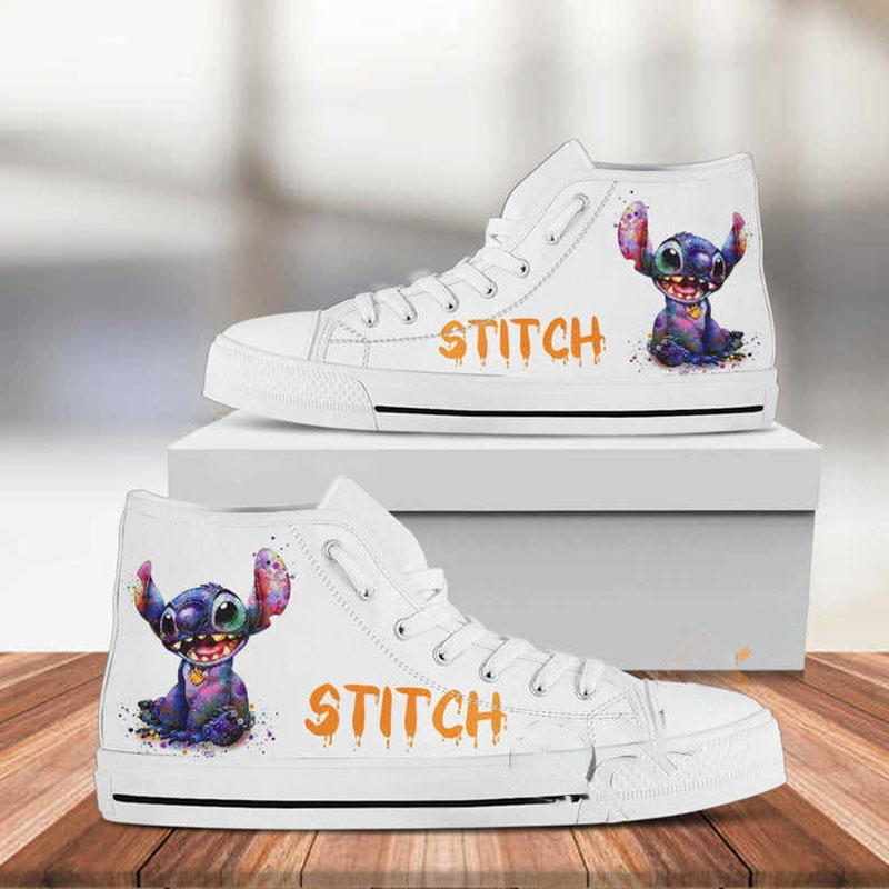 Stitch Disney Custom Pattern Movie High Top Shoes