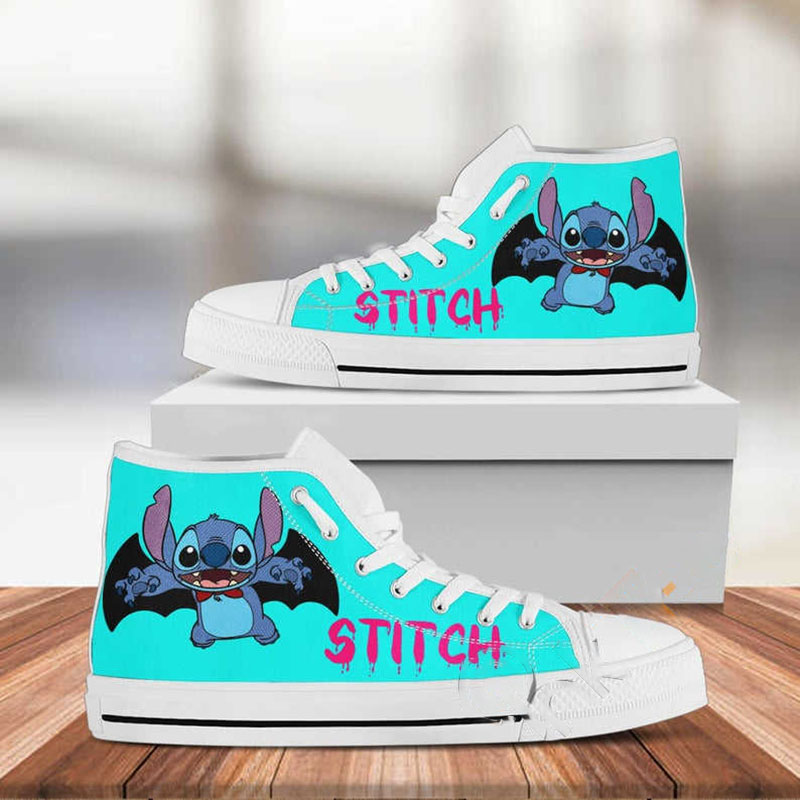 Stitch Disney Custom Pattern Movie High Top Shoes