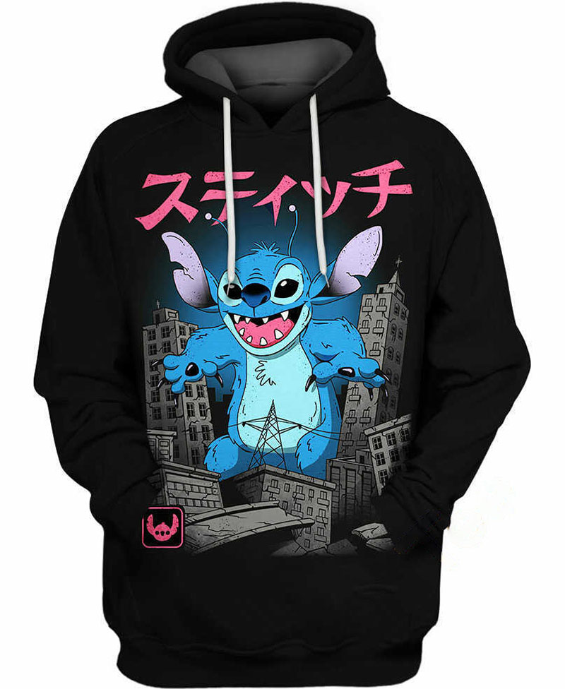 Stitch-kaiju Hoodie 3D