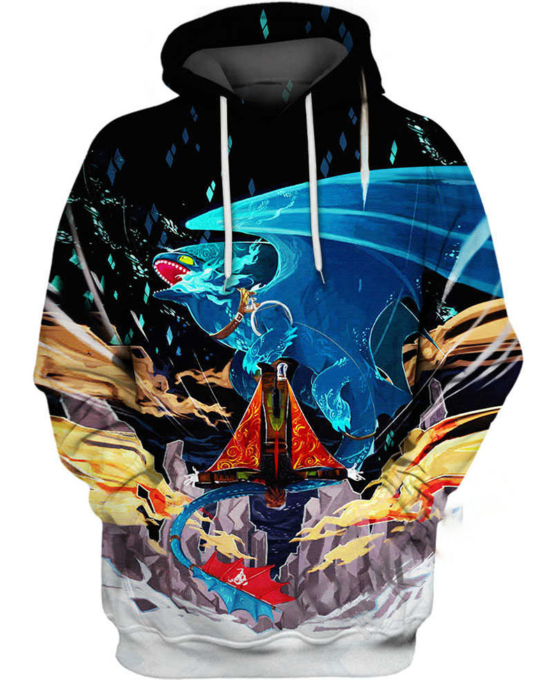 Stream Of Fire How To Train Your Dragon Hoodie 3D