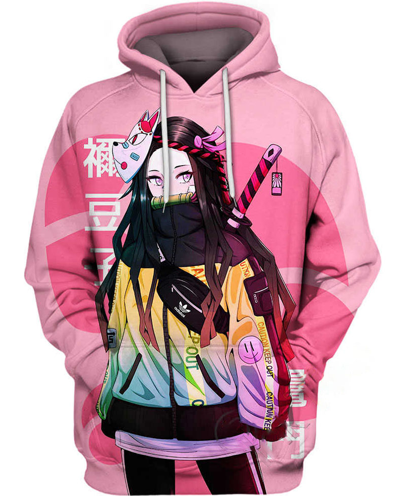 Street Style Nezuko Kamado Hoodie 3D