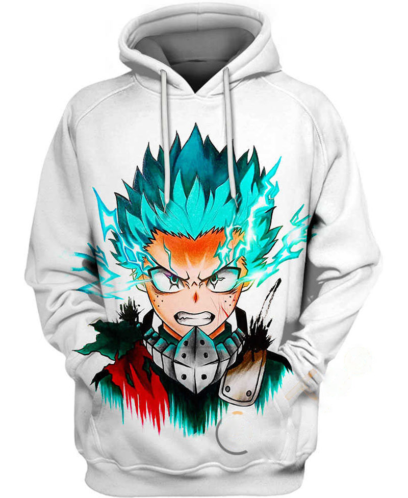 Strong Izuku Midoriya Hoodie 3D