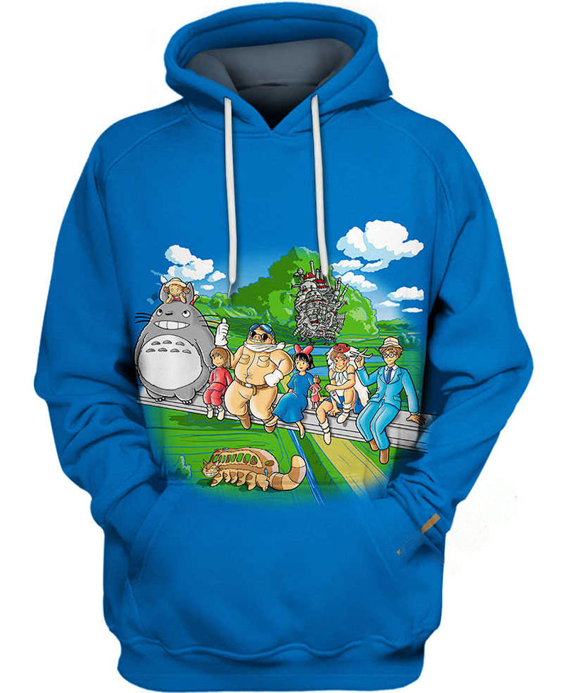 Studio Ghibli Characters Hoodie 3D