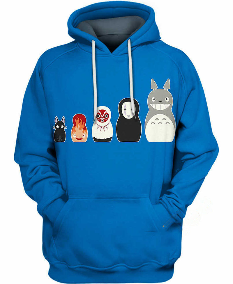 Studio Ghibli Dolls Hoodie 3D