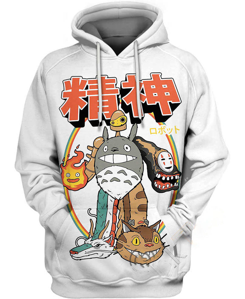 Studio Ghibli Spirits Combiner Hoodie 3D