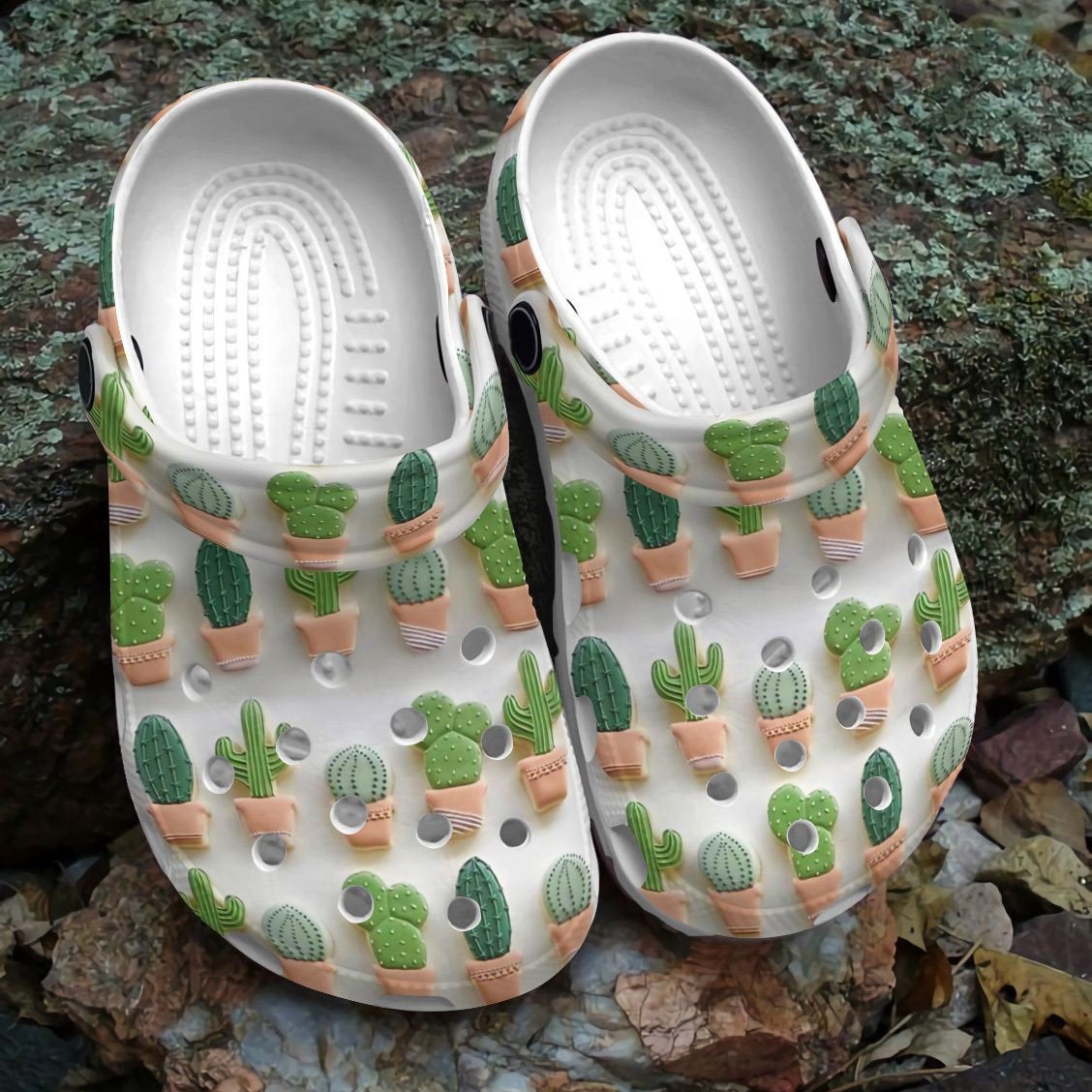 Succulent Pattern Crocs Clog Shoes