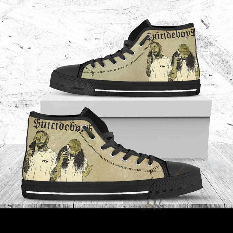Suicideboys Custom Music’s With Image Hip Hop Rapper American Duo High Top Shoes